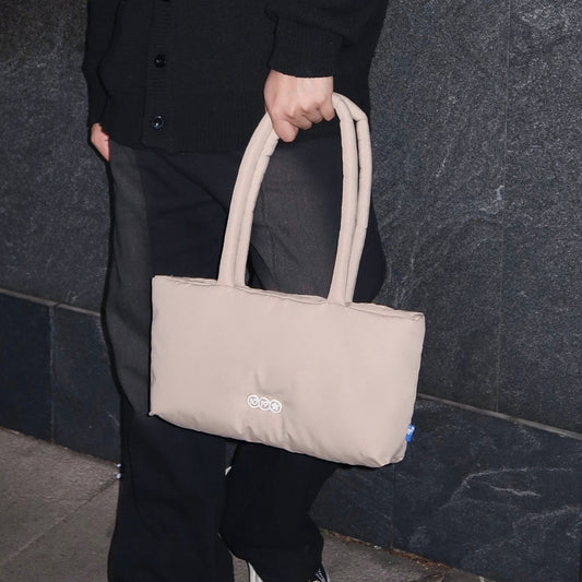 'Bread' Shoulder Bag in Light Beige