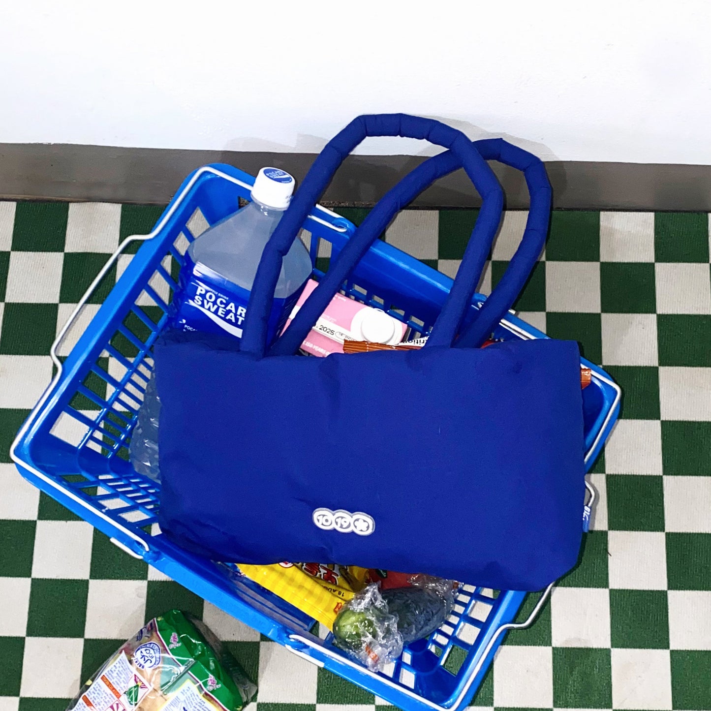 'Water' Shoulder Bag in Blue