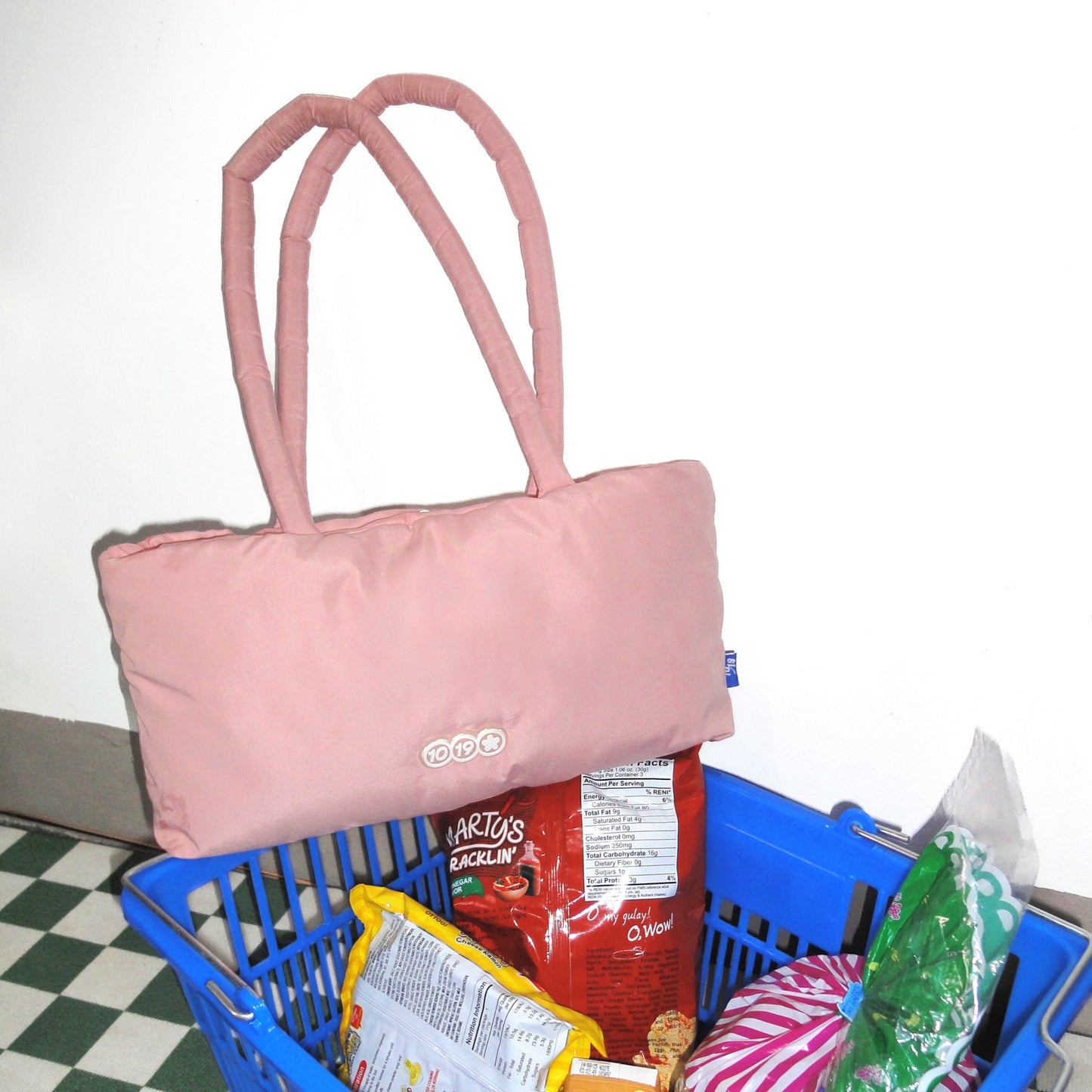 'Candy' Shoulder Bag in Blush Pink