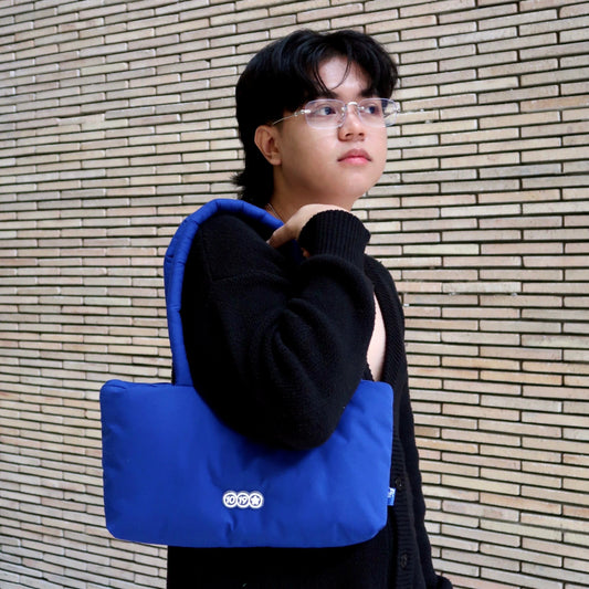 'Water' Shoulder Bag in Blue